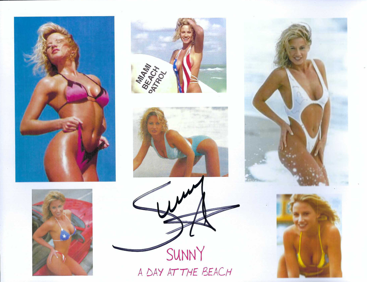 M3079   Sunny Autographed Wrestling Photo w/COA