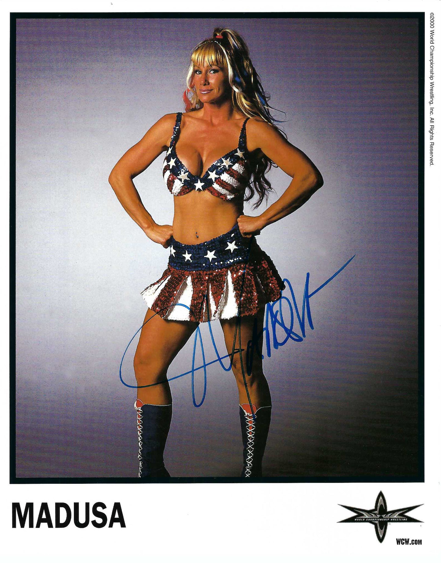 M3102  Medusa  Autographed 8x10 Wrestling Photo w/COA