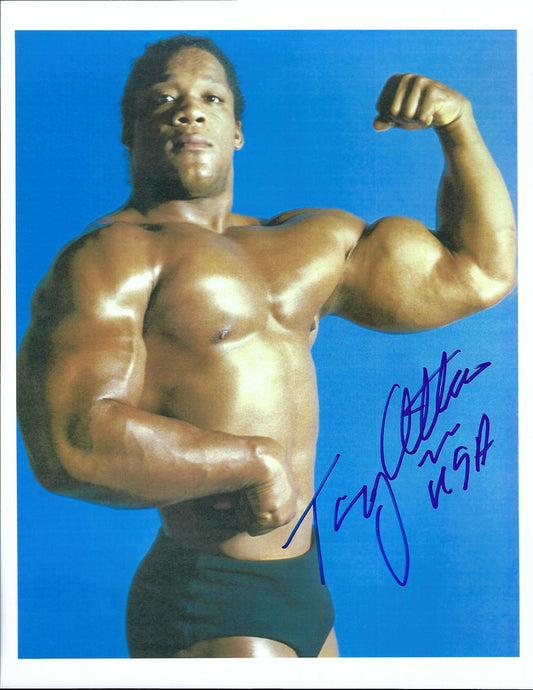 M3119  Tony " Mr. USA " Atlas Autographed 8X10 Wrestling Photo w/COA