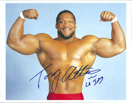 M3121  Tony " Mr. USA " Atlas Autographed 8X10 Wrestling Photo w/COA