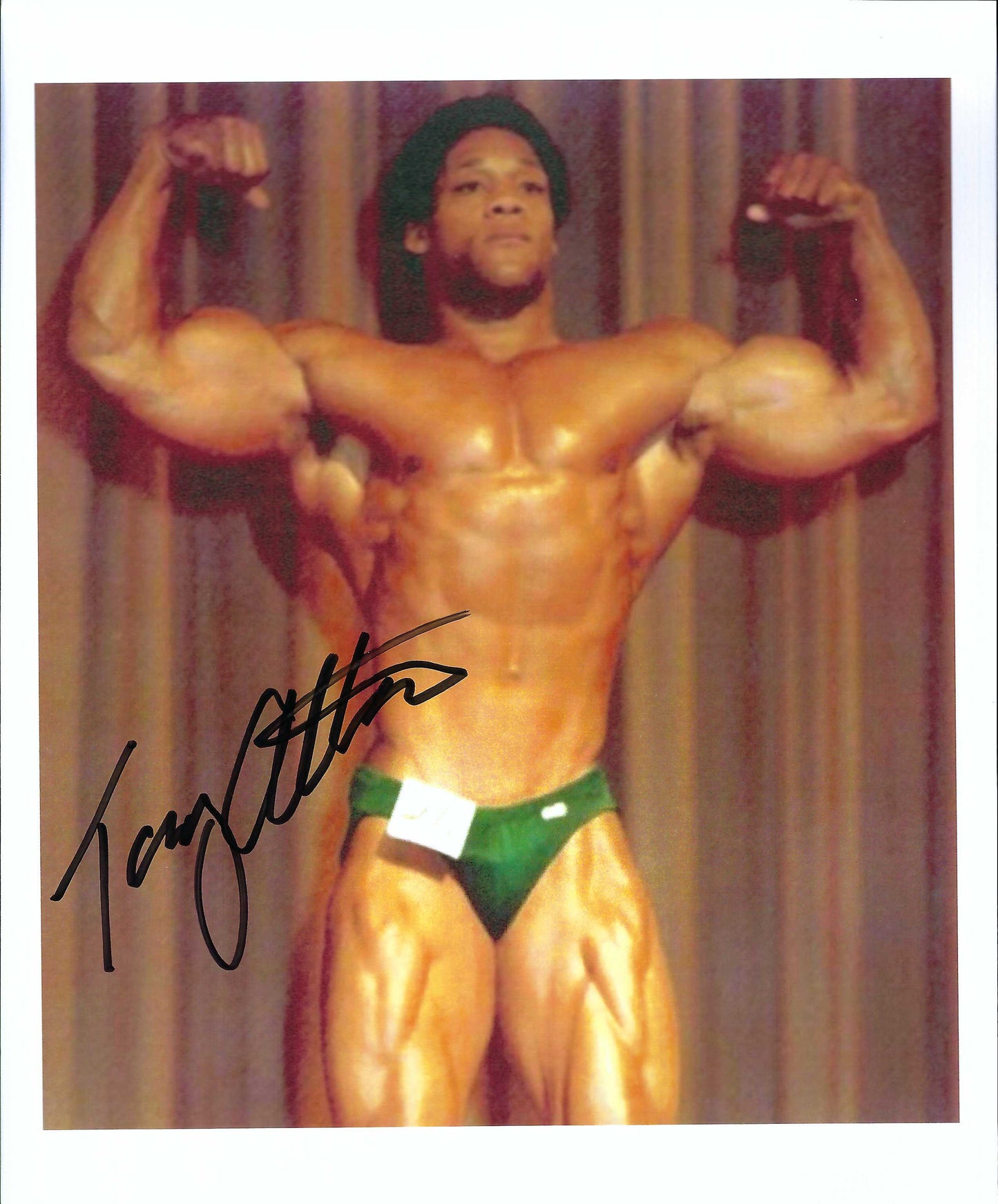 M3122  Tony " Mr. USA " Atlas Autographed 8X10 Wrestling Photo w/COA