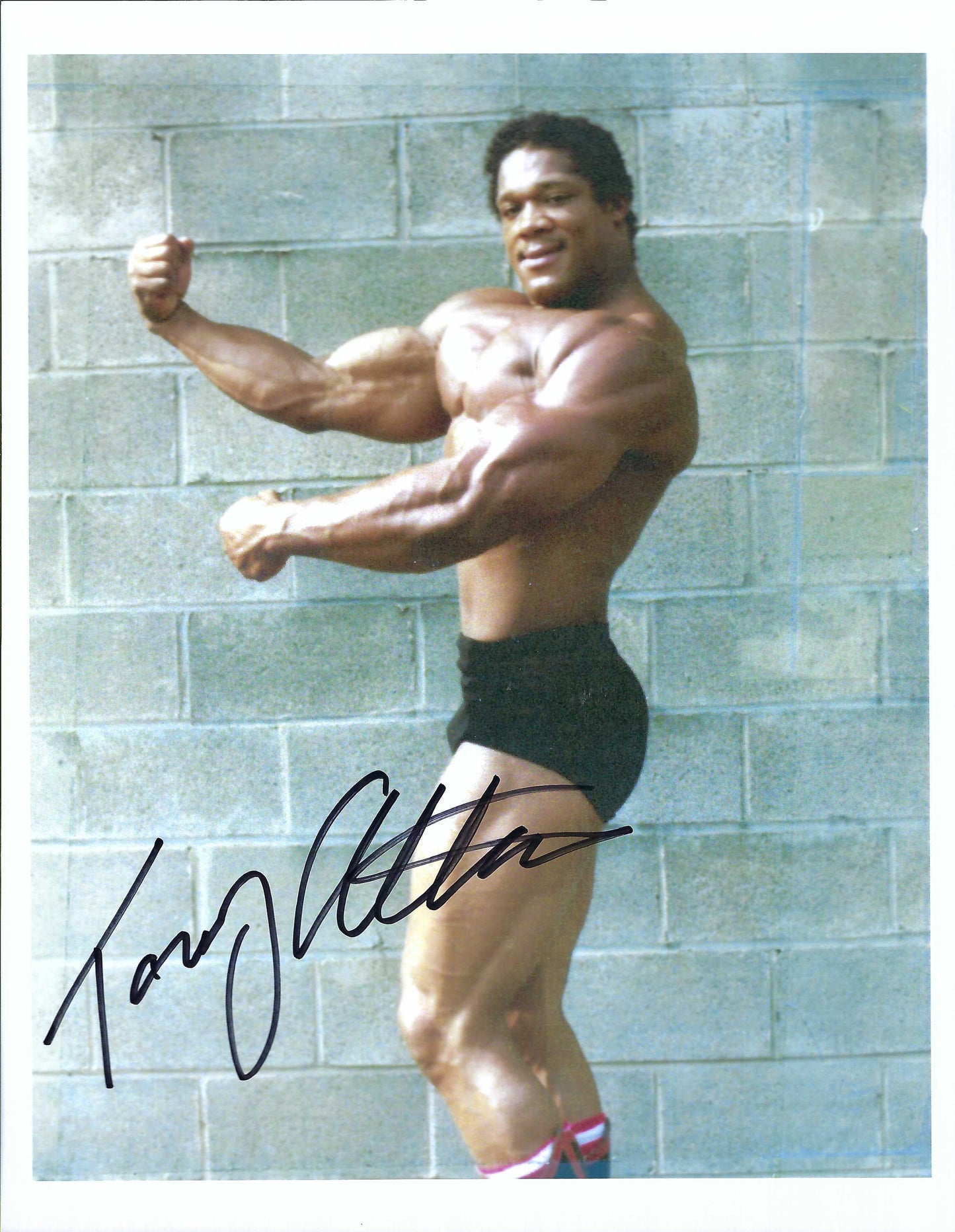 M3123  Tony " Mr. USA " Atlas Autographed 8X10 Wrestling Photo w/COA