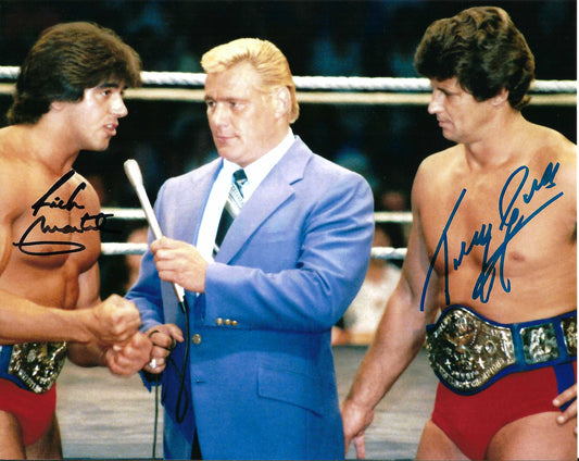 M3133  Tony Garea  Rick Martel Autographed 8X10 Wrestling Photo w/COA