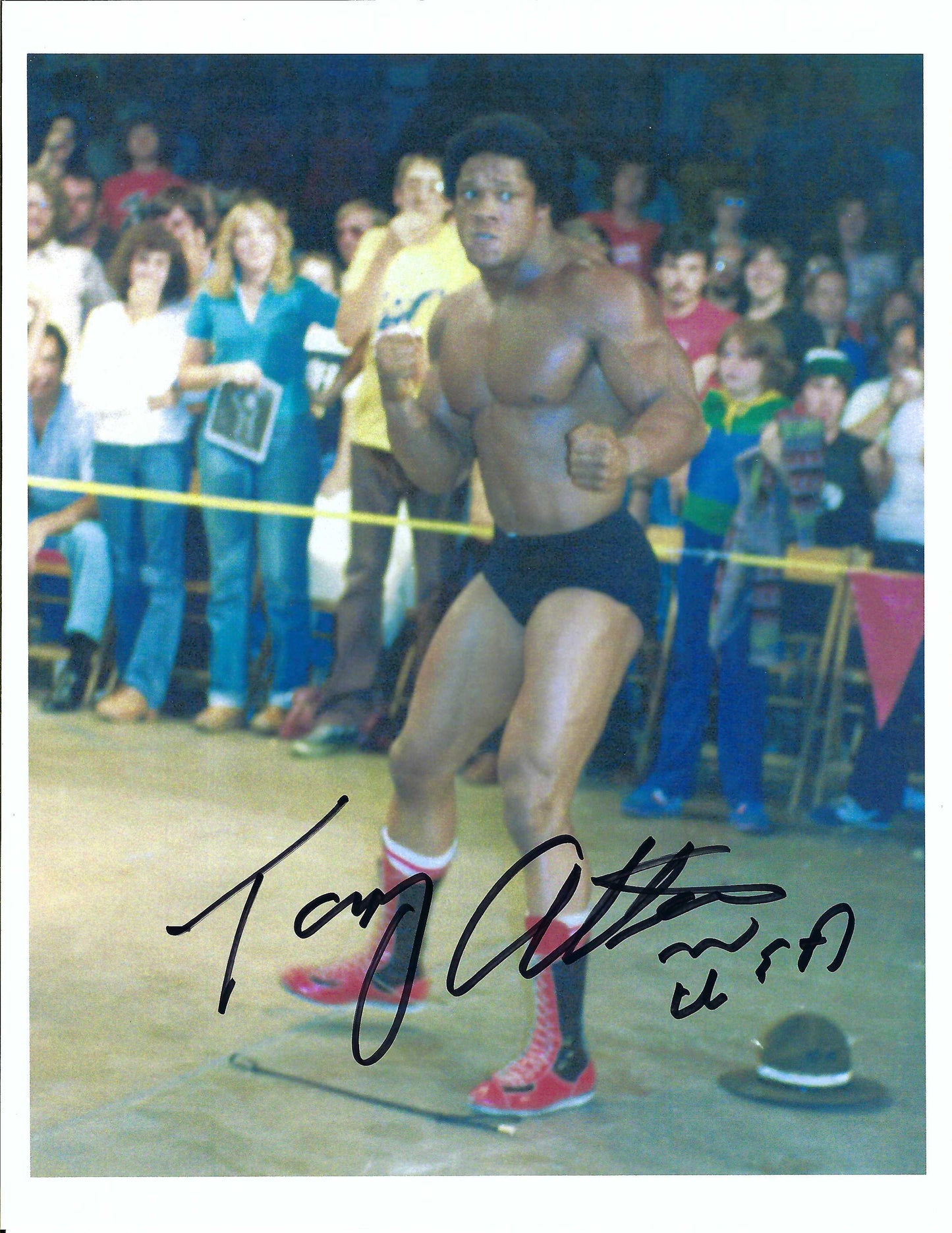 M3135  Tony " Mr. USA " Atlas Autographed 8X10 Wrestling Photo w/COA