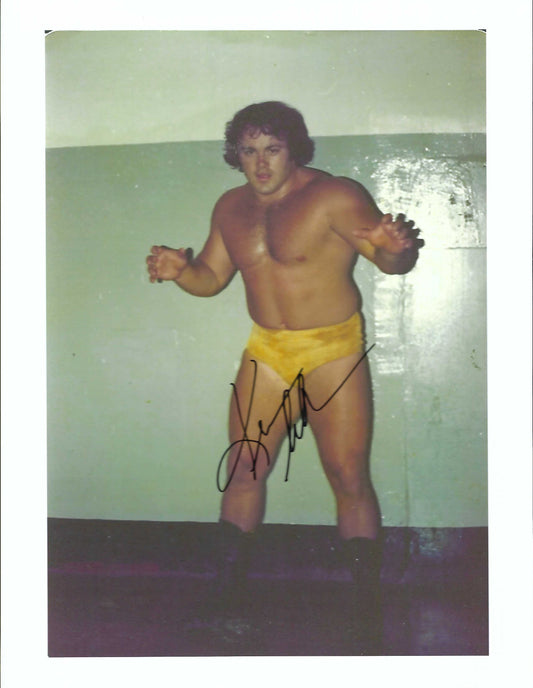 M3154  The Task Master  Kevin Sullivan Autographed Wrestling Photo w/COA