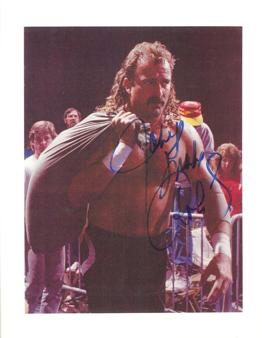 M315  Jake the Snake Roberts Autographed Wrestling Photo w/COA