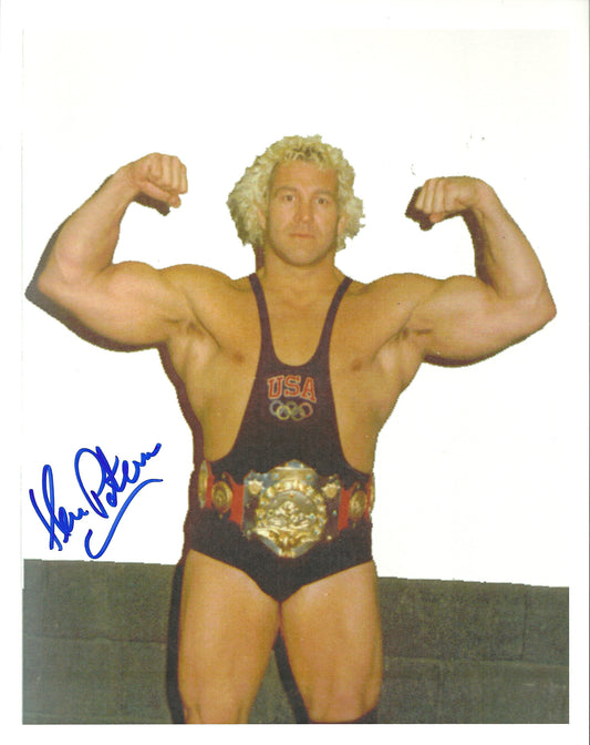 M328  Ken Patera Autographed Wrestling Photo w/COA