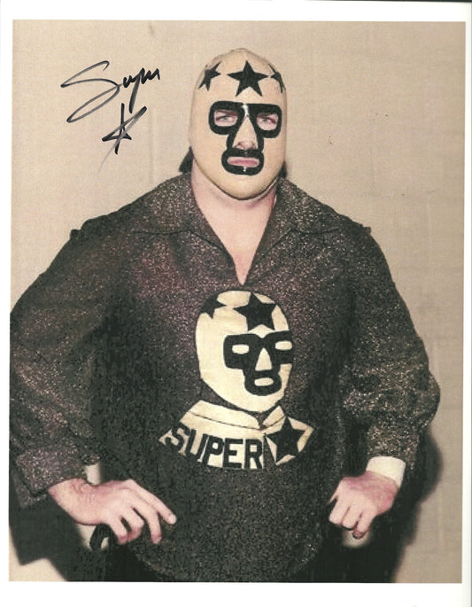 M337  Masked Superstar Autographed Wrestling Photo w/COA