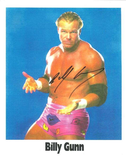 M349  Billy Gunn Autographed Wrestling Photo w/COA