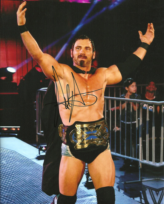 M351  Austin Aries Autographed Wrestling Photo w/COA