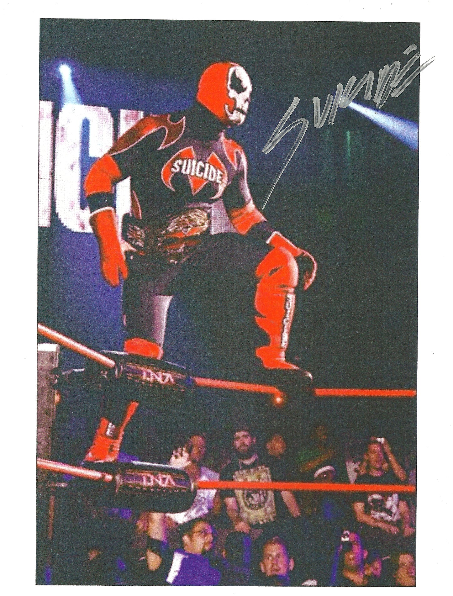 M354  Suiside Autographed Wrestling Photo w/COA