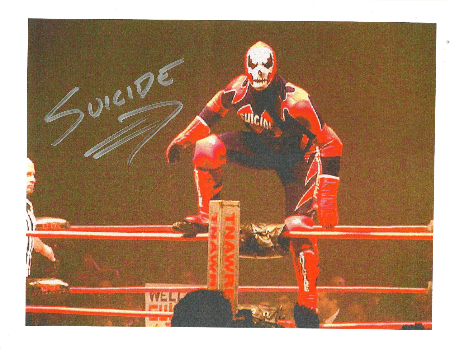 M355  Suiside Autographed Wrestling Photo w/COA