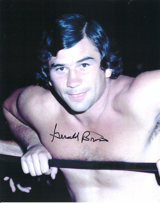 M3669 Jerry Brisco  Autographed Wrestling Photo w/COA