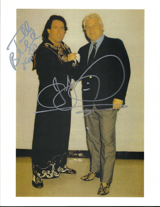 M3674 Tully Blanchard and J.J. Dillon   Autographed Wrestling Photo w/COA