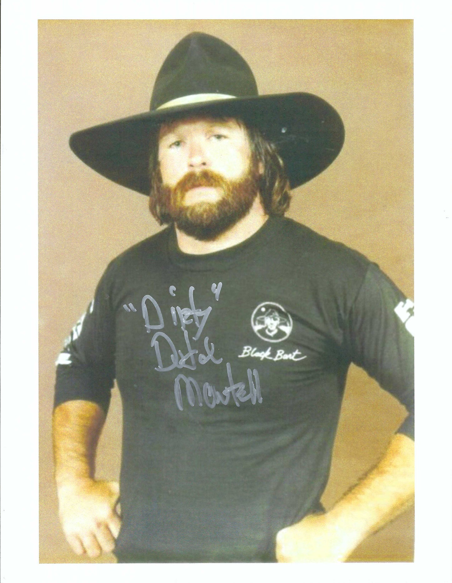 M3680  Dirty Dutch  Mantel  Autographed Wrestling Photo w/COA