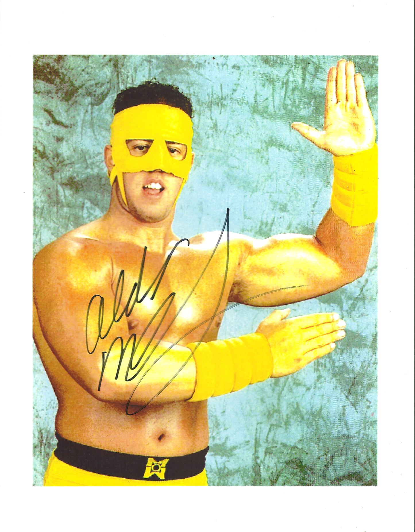 M368  Aldo Montoya Autographed Wrestling Photo w/COA