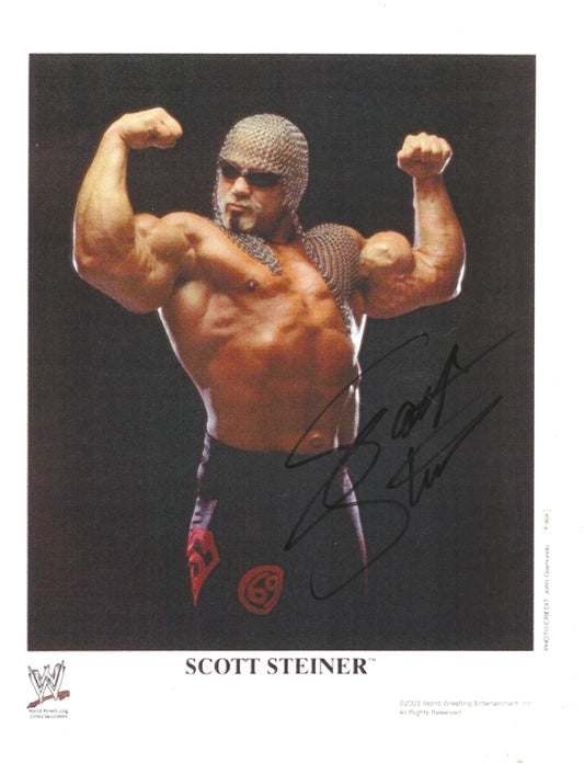 M373  Scott Steiner Autographed Wrestling Photo w/COA