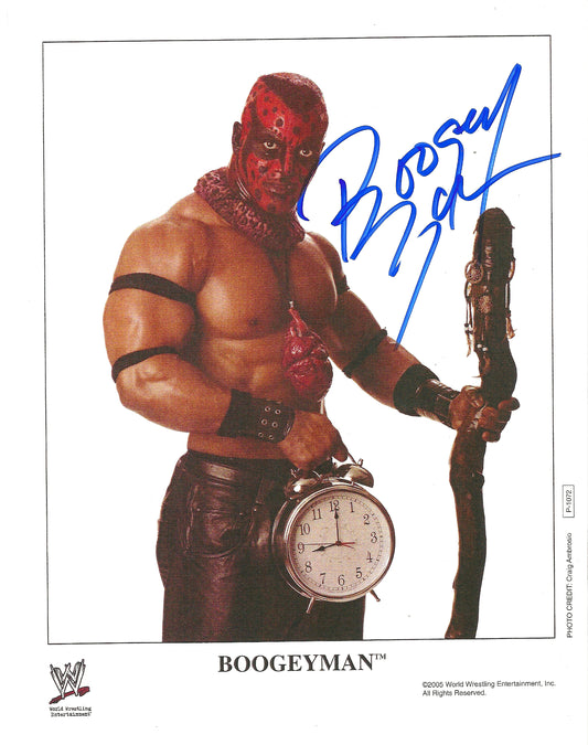 M376  BOOGEYMAN  Autographed Wrestling Photo w/COA