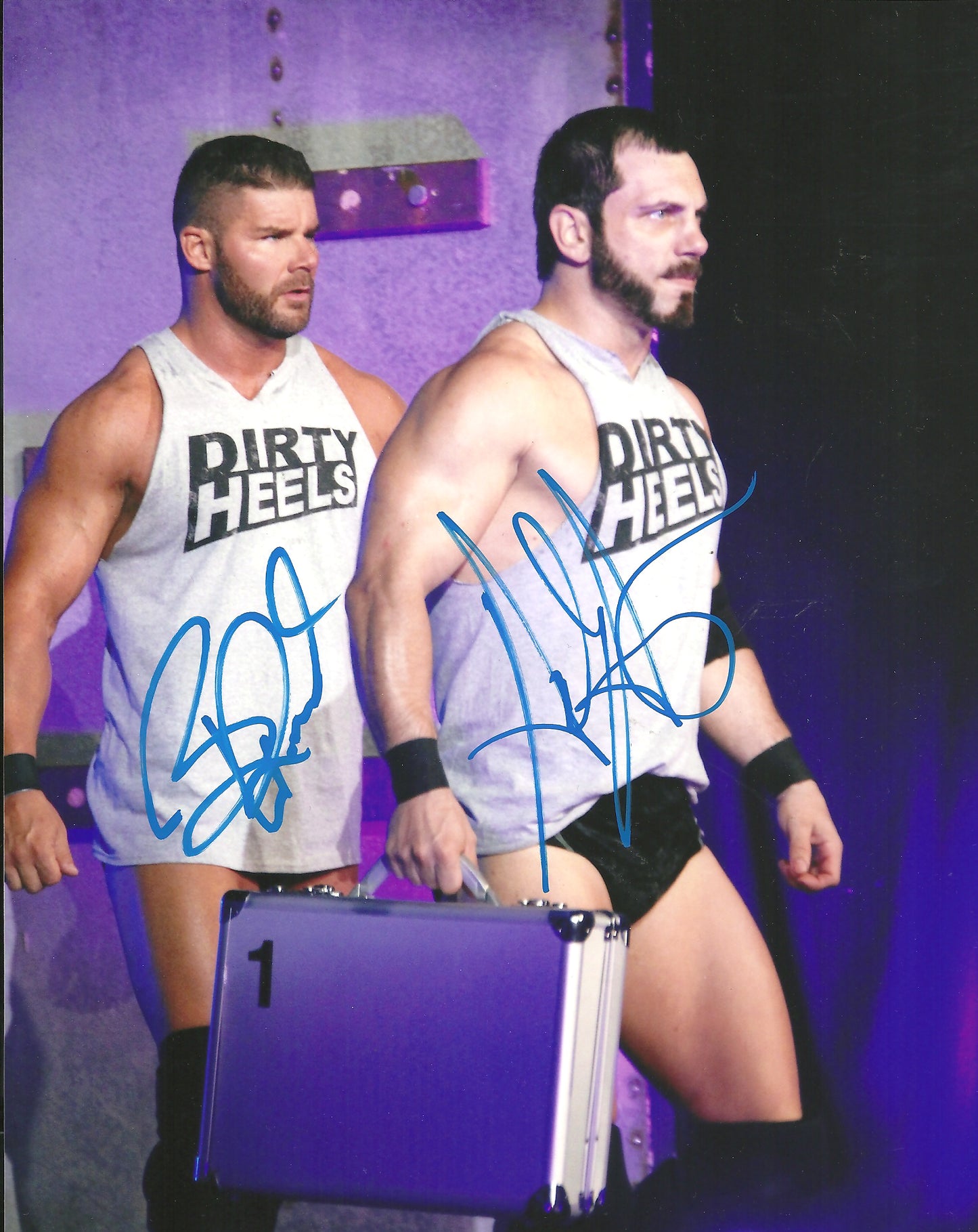 M380  Austin Aries  Bobby Roode  Autographed Wrestling Photo w/COA