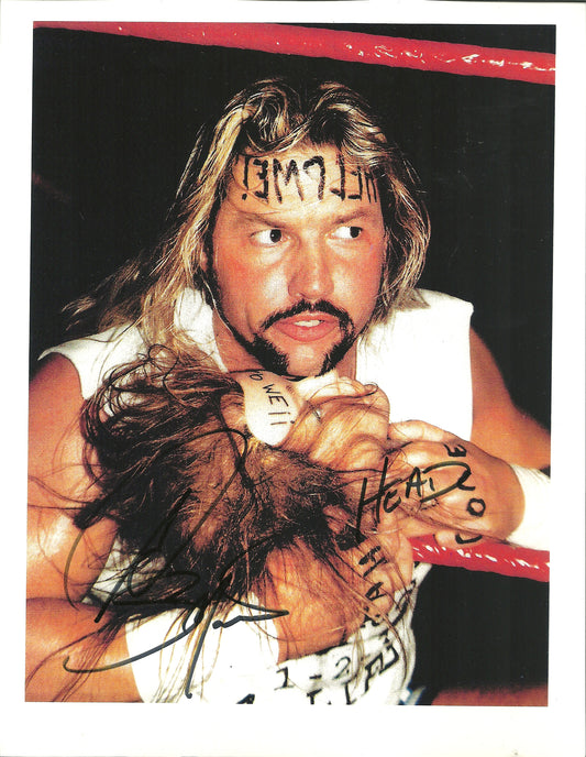 M403  Al Snow w/Head  Autographed Wrestling Photo w/COA