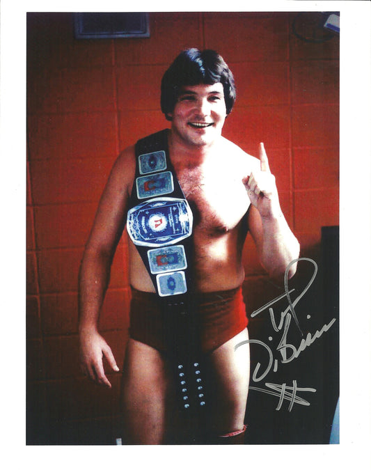 M409  Ted DiBiase Autographed Wrestling Photo w/COA