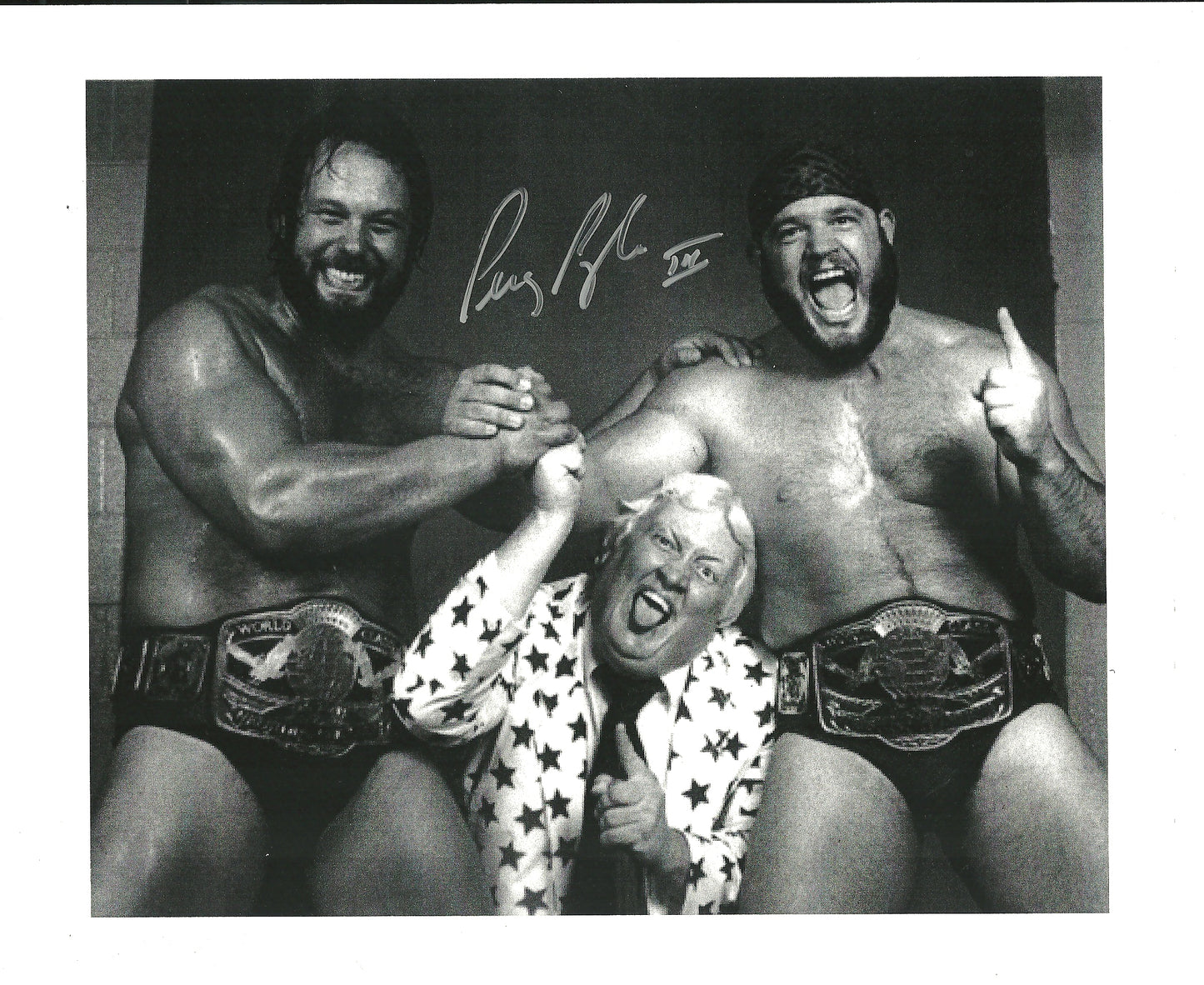 M423  Percy Pringle III ( Deceased )  Autographed Wrestling Photo w/COA