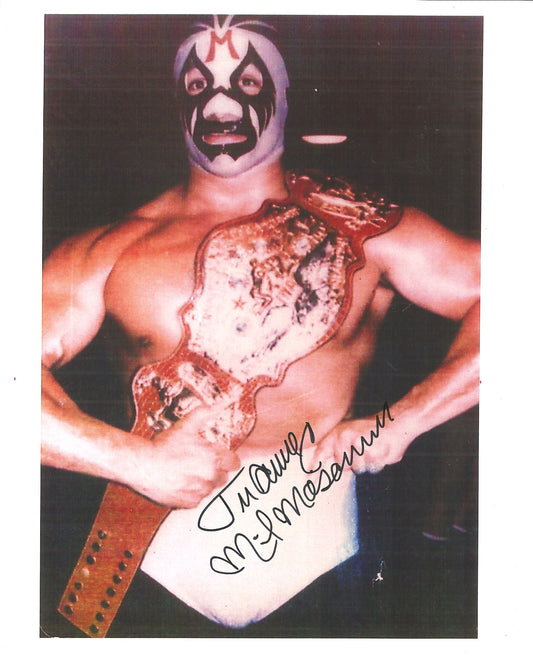 M431 Mil Mascaras Autographed Wrestling Photo w/COA