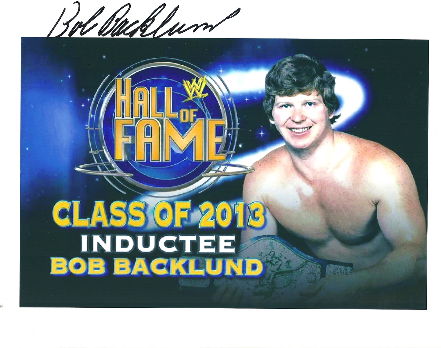 M433 Bob Backlund Autographed Wrestling Photo w/COA