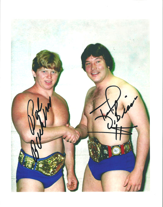 M434 Ted DiBiase Bob Backlund Autographed Wrestling Photo w/COA