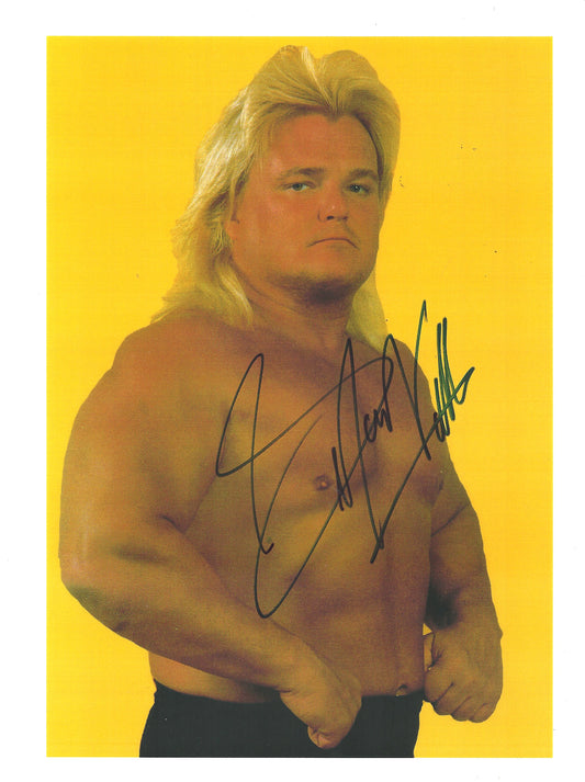 M439 Greg the Hammer Valentine Autographed Wrestling Photo w/COA