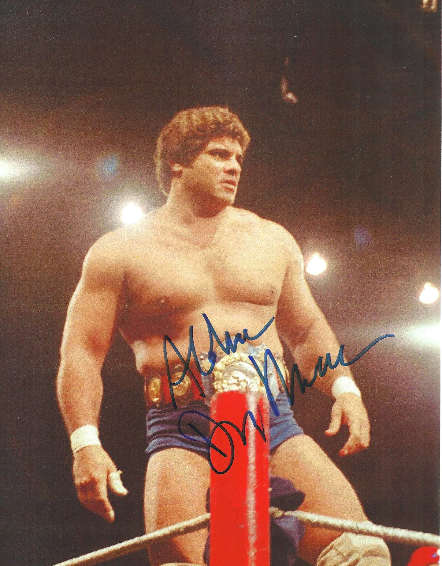 M449  Magnificent Don Muraco Autographed Wrestling Photo w/COA