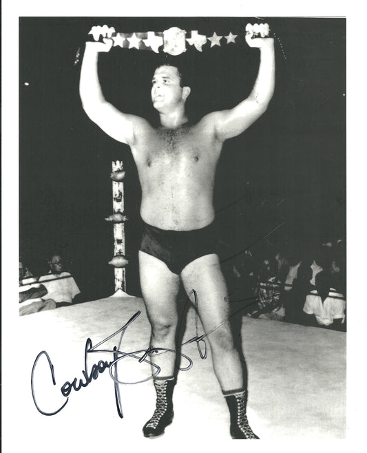 M471  Cowboy Bill Watts  Autographed Wrestling Photo w/COA