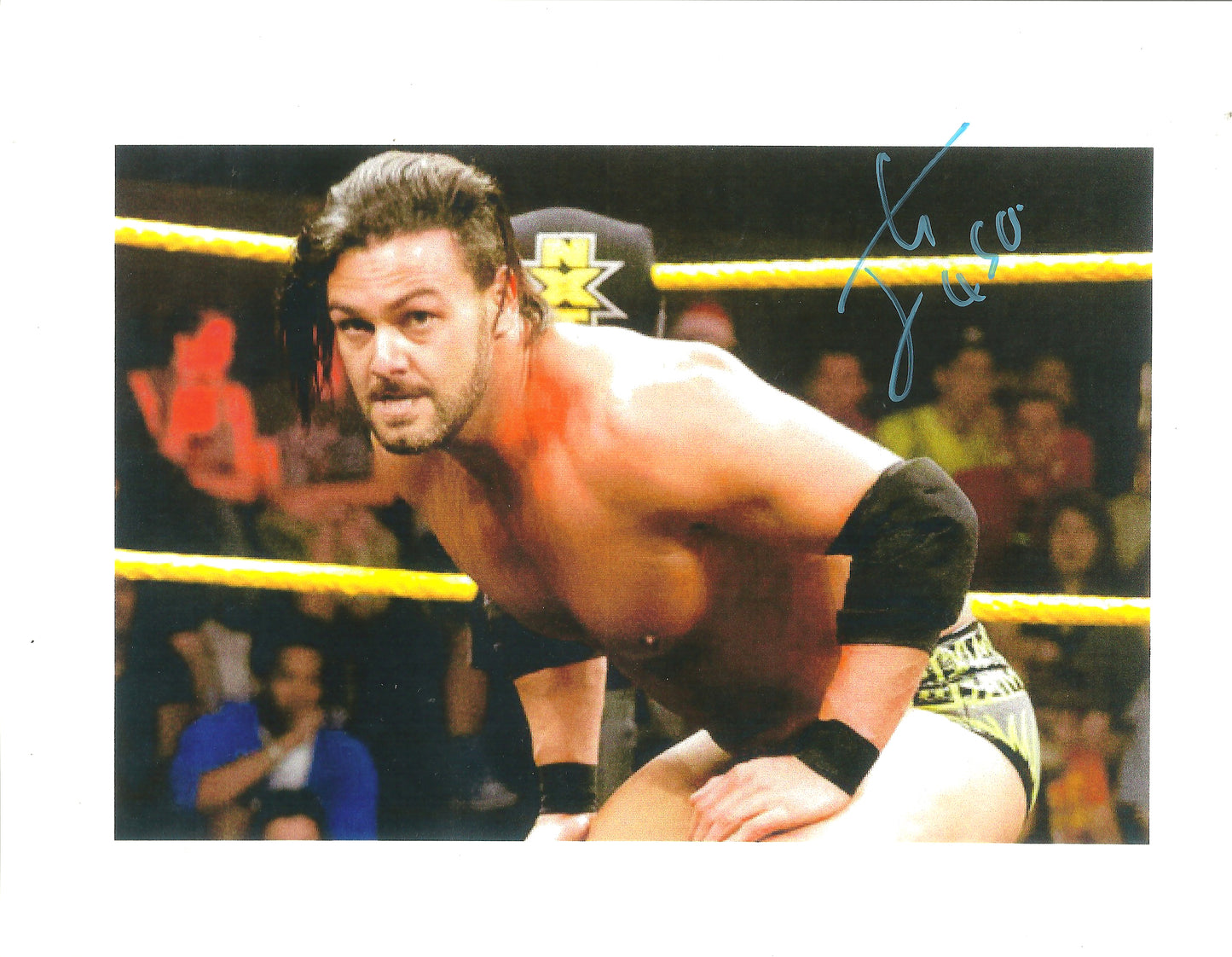 M477  Justin Gabriel Autographed Wrestling Photo w/COA