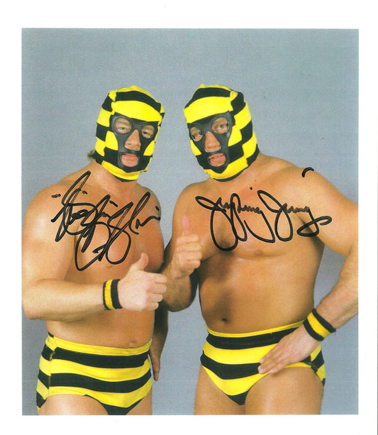 M481 The Killer Bees Autographed Wrestling Photo w/COA