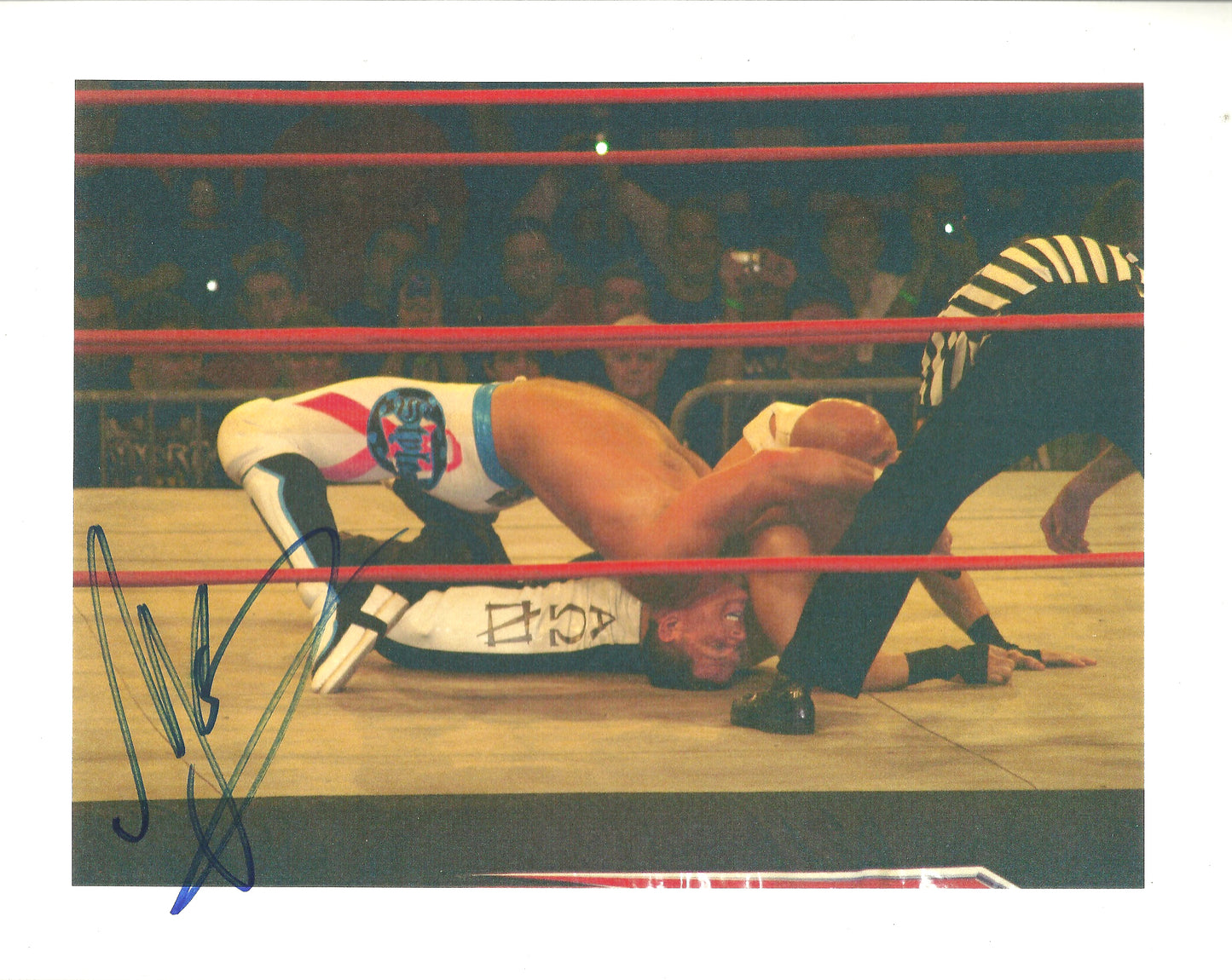 M483  A.J. Styles Autographed Wrestling Photo w/COA