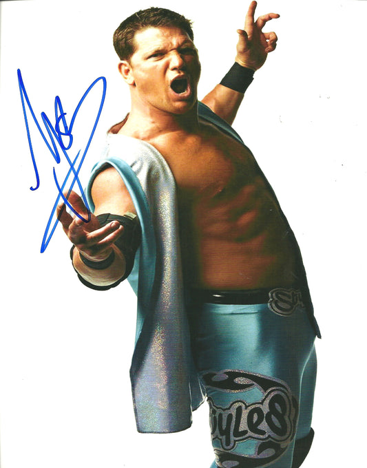 M493  A.J. Styles Autographed Wrestling Photo w/COA