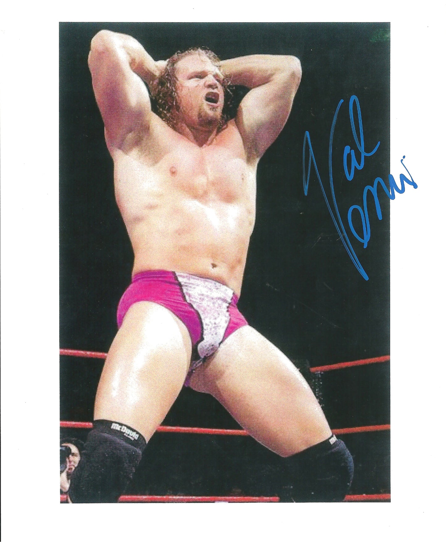 M495 Val Venis Autographed Wrestling Photo w/COA