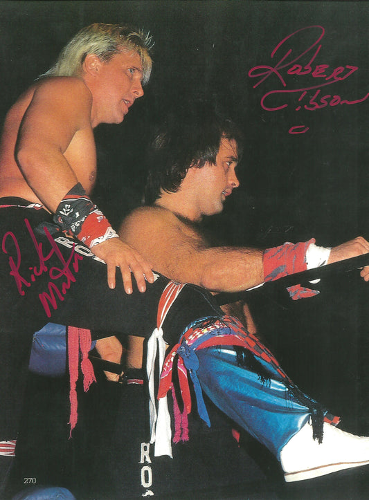M502  Rock and Roll Express Autographed Wrestling Photo w/COA