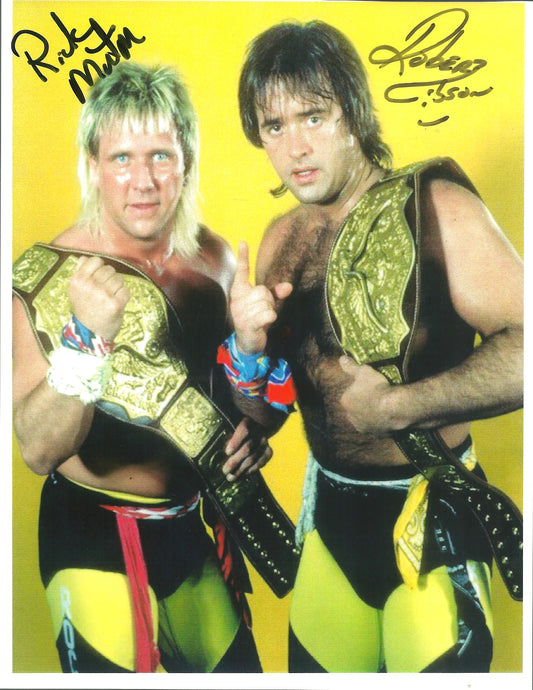 M504  Rock and Roll Express Autographed Wrestling Photo w/COA