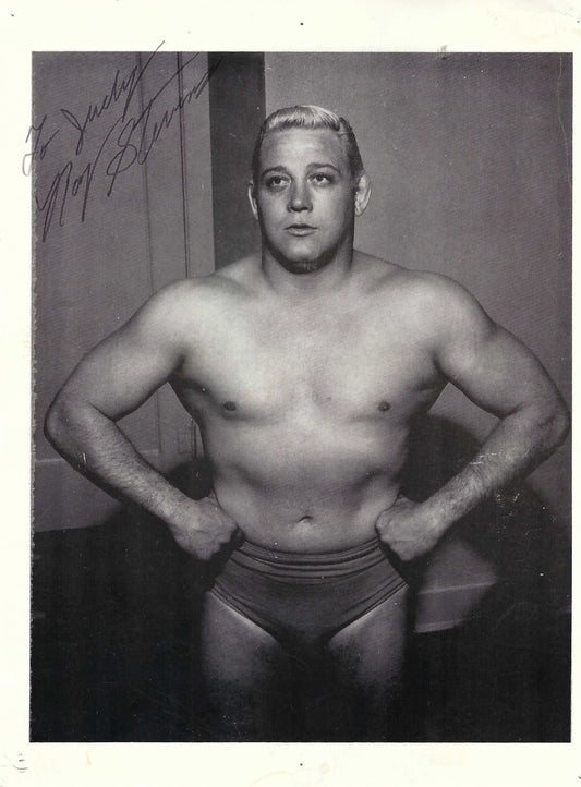RS1  Original Ray Stevens  ( Deceased ) Autographed 8x10 Wrestling photo w/COA