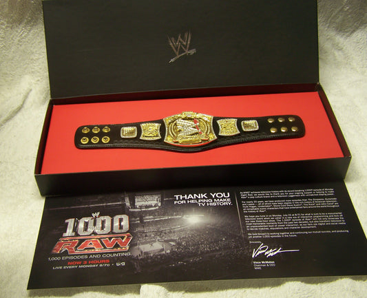 WWE Commemorative Sinner Belt 1 of 1000