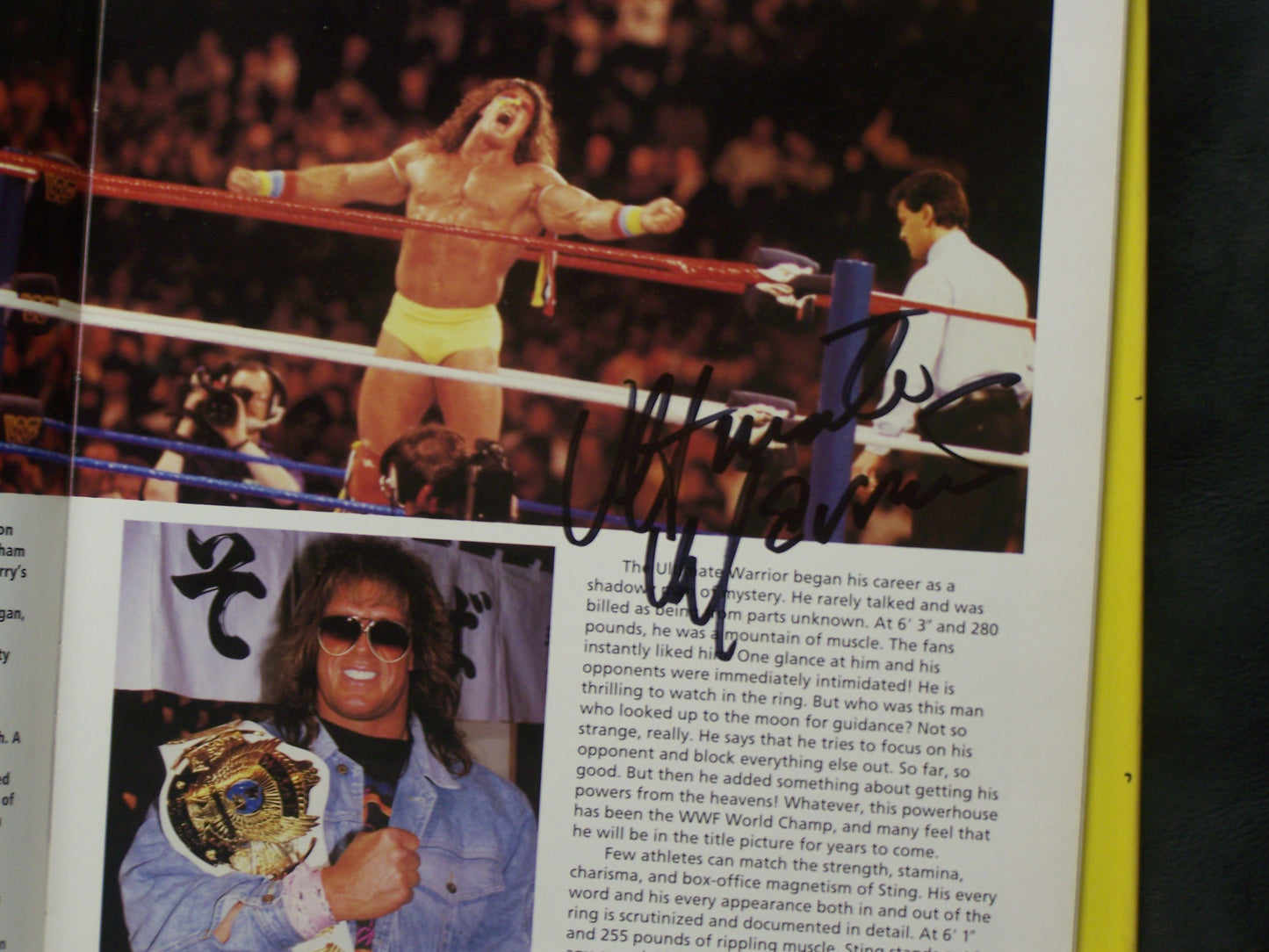 TIW1  This is Wrestling Autographed Book signed by over 200 many Deceased Featuring The Ultimate Warrior (Deceased ) The Undertaker w/COA