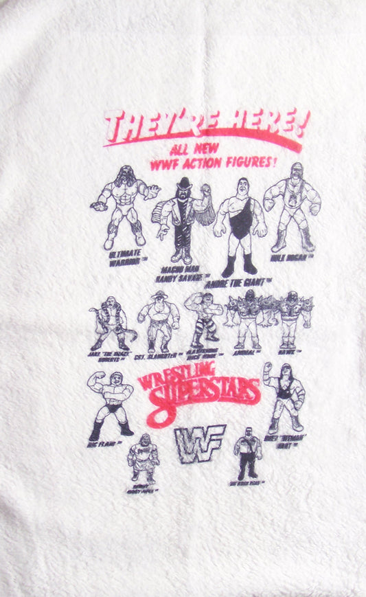 TWL1 VERY RARE WWF Hasbro Action Figure 15X23 Towel